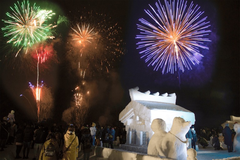 犬っこまつりの花火