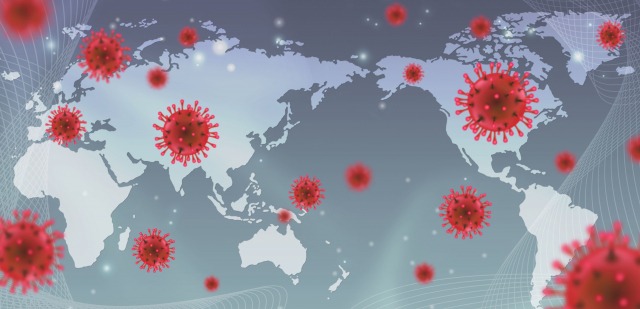 ウイルス感染が世界中で流行