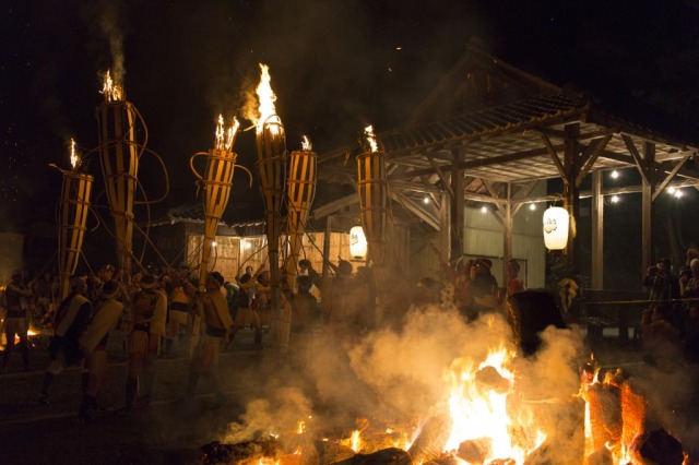 鞍馬の火祭の由岐神社御旅所