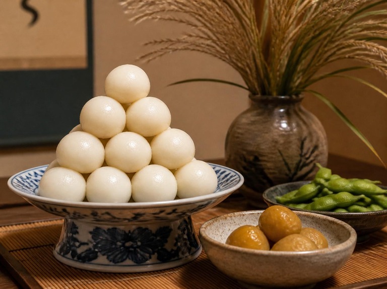 十三夜のお供え物