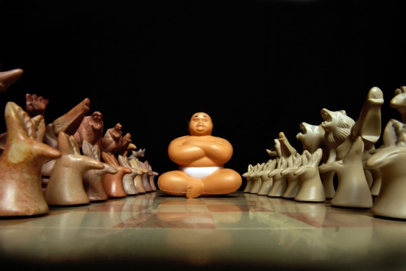 チェスと瞑想相撲