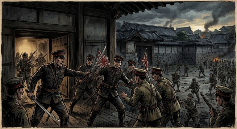 宮城事件のイラスト