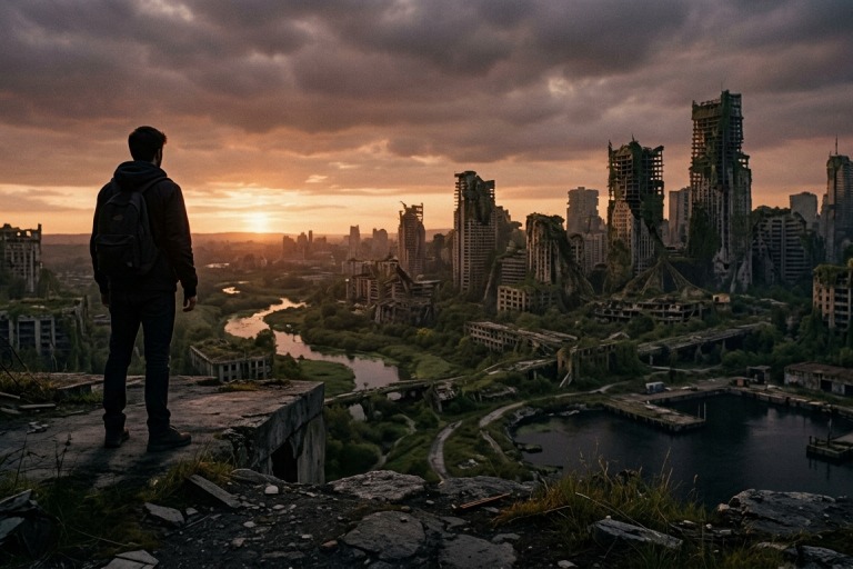 人類滅亡の都市風景